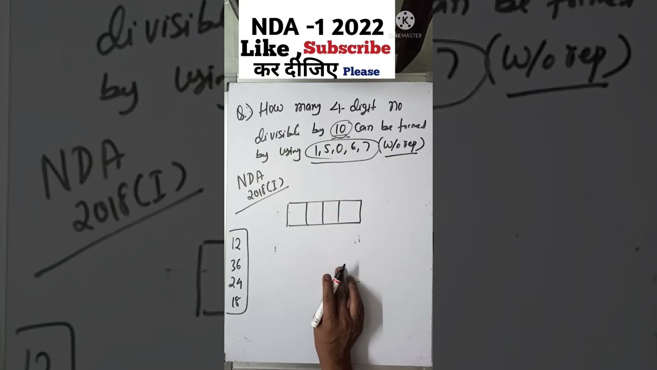 NDA 1 2022 | NDA mathematics | NDA Maths | NDA Permutations and Combinations