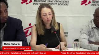 Press Briefing: Escalating Violence in South Sudan