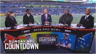 Randy moss, matt hasselbeck, charles woodson and louis riddick of nfl
countdown debate if it matters that four referees who worked the nfc
championship game ...