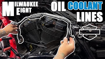 How to remove Harley M8 Oil Coolant Lines - Milwaukee Eight
