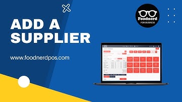 How to add a Supplier in Foodnerd POS? - Restaurant Management Software