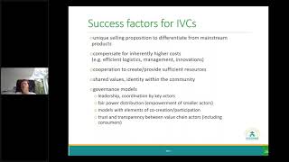 Success factors of intermediate value chains