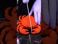 Cutting open a yarn crab… the inside had no right to be this beautiful 🦀💜 AI ASMR