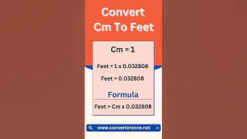 Convert Cm To Feet 
