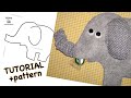 Quiet book page “Feed the elephant” | HOW TO make a squeaky ear | to sew on a zipper