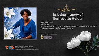 Celebrating the life of Bernadette Holder