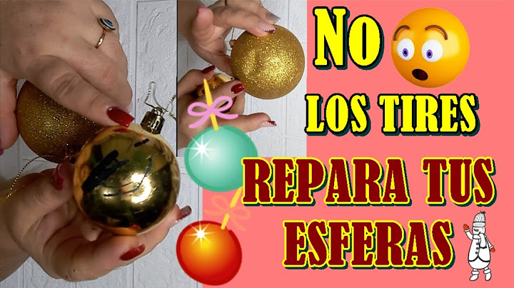 DIY CÓMO REPARAR ESFERAS NAVIDEÑAS, DECORACIÓN NAVIDEÑA HECHA A MANO♻️🎄