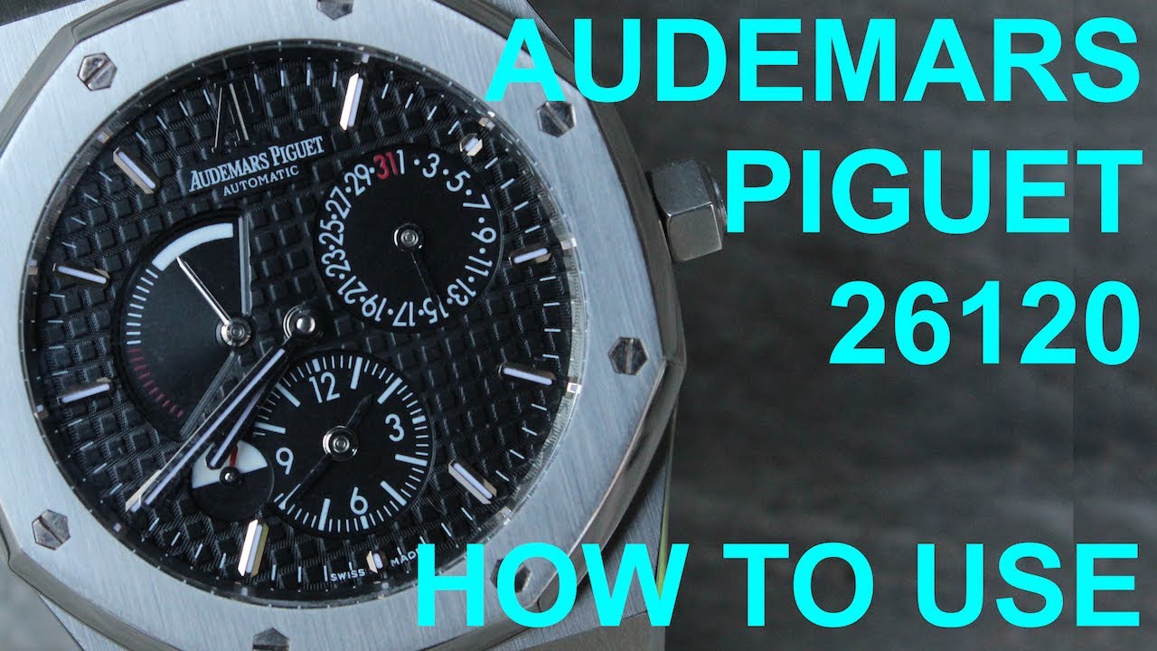 Audemars Piguet AP 26120ST - How to wind and operate cal 2329 - YouTube