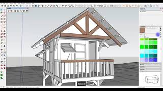 How To Create BAHAY KUBO In Sketch Up PART 1 Final / With Vray Next /Asset Editor