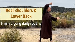 5-Minute Qigong for Shoulders and Lower Back | Daily Routine for Beginners