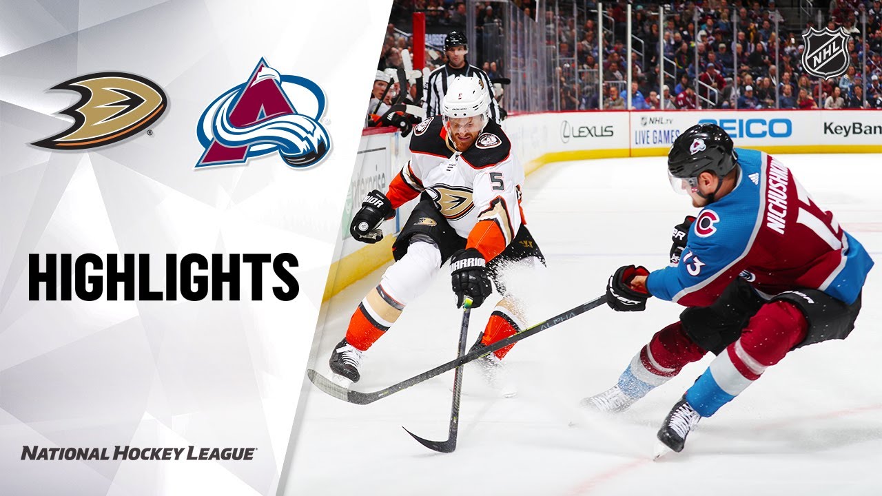 NHL Highlights | Ducks @ Avalanche 10 