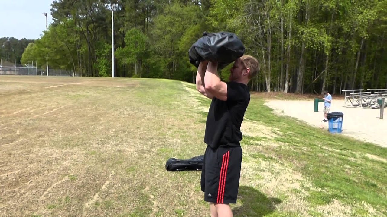 Sandbag Shoulder Presses YouTube