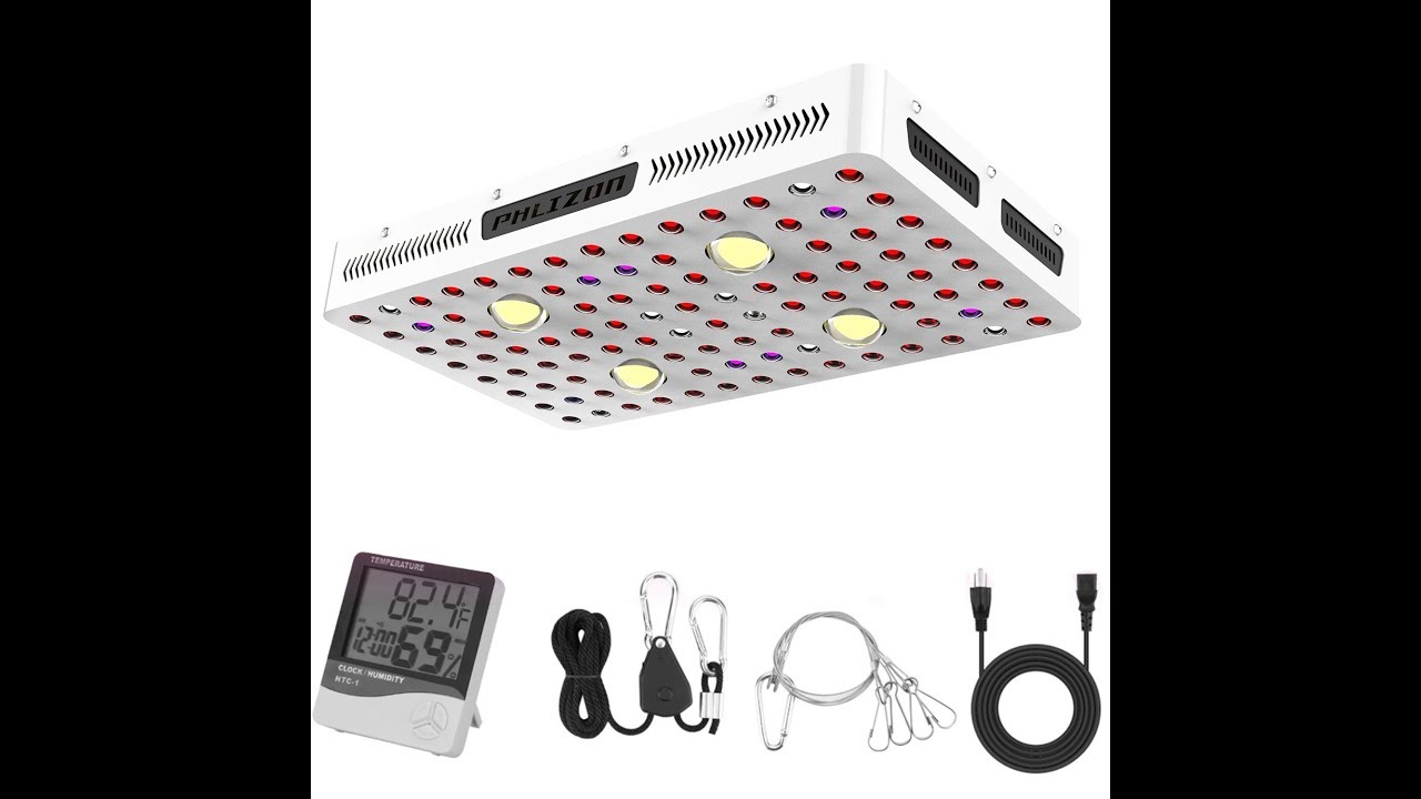 DEMO 2019: Phlizon Cree Cob Series 2000W LED Plant Grow Light Full Spectrum Indoor Plants
