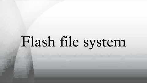 Flash file system