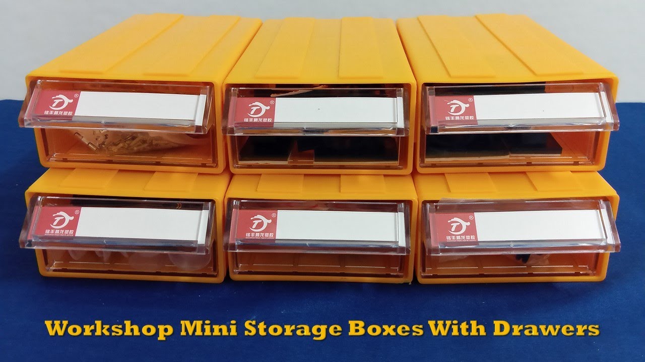 Storage S01E01: Workshop Mini Storage Boxes With Drawers | © 2020