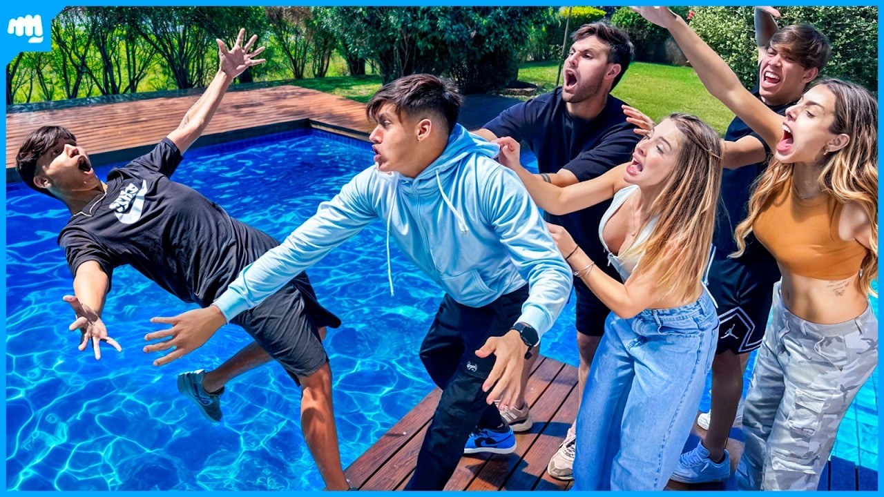 ELES BRIGARAM E CAÍRAM NA PISCINA PELA GI!!