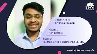 Learn how Certified Industrial Foundation geared up Tirthankar Kundu's career | ICA Edu Skills