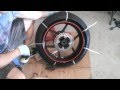 Motorcycle Tire Removal from Rim - Zip Tie Method- 2007 ZX6R - HOW TO / TUTORIAL