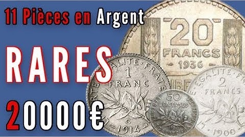 LES 11 Pièces en ARGENT RARES et RECHERCHéES en FRANCS !!