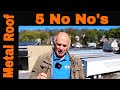 5 common mistakes to avoid when Repairing Metal Roof leaks - Turbo Poly Seal