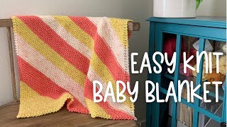 Easy Baby Blanket Knitting Pattern for Beginners | Step-by-Step Tutorial screenshot 2