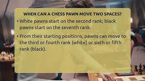 When Can A Chess Pawn Move Two Spaces? - The Chess Codex