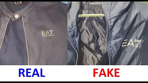 EA7 Jacket real vs fake review. How to spot fake Emporio Armani winter jacket