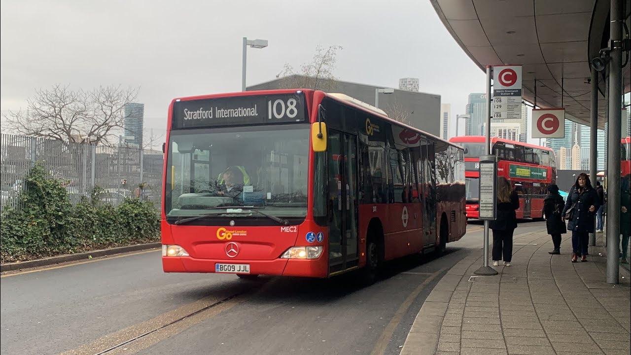 Kickdown Bus Journey Go Ahead London Route 108 MEC2 BG09JJL Kickdown Bus Journey Go Ahead London Route 108 MEC2 BG09JJL
