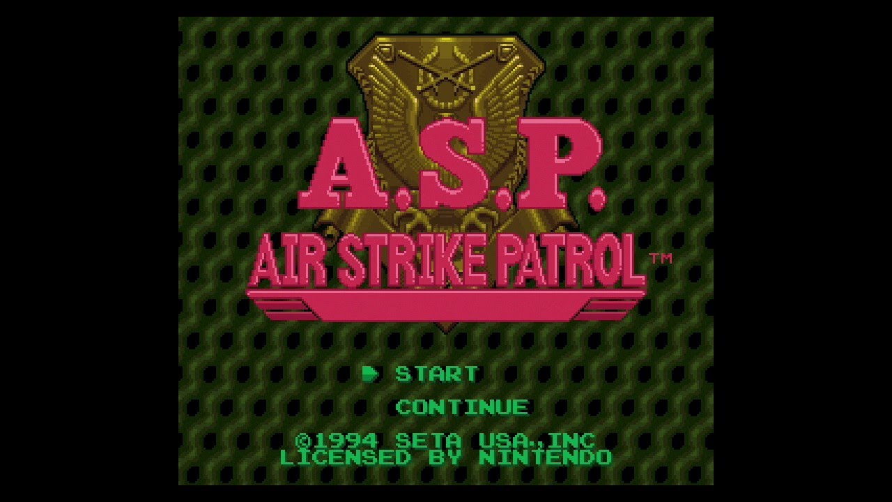 A.S.P. Air Strike Patrol Box Shot for Super Nintendo - GameFAQs