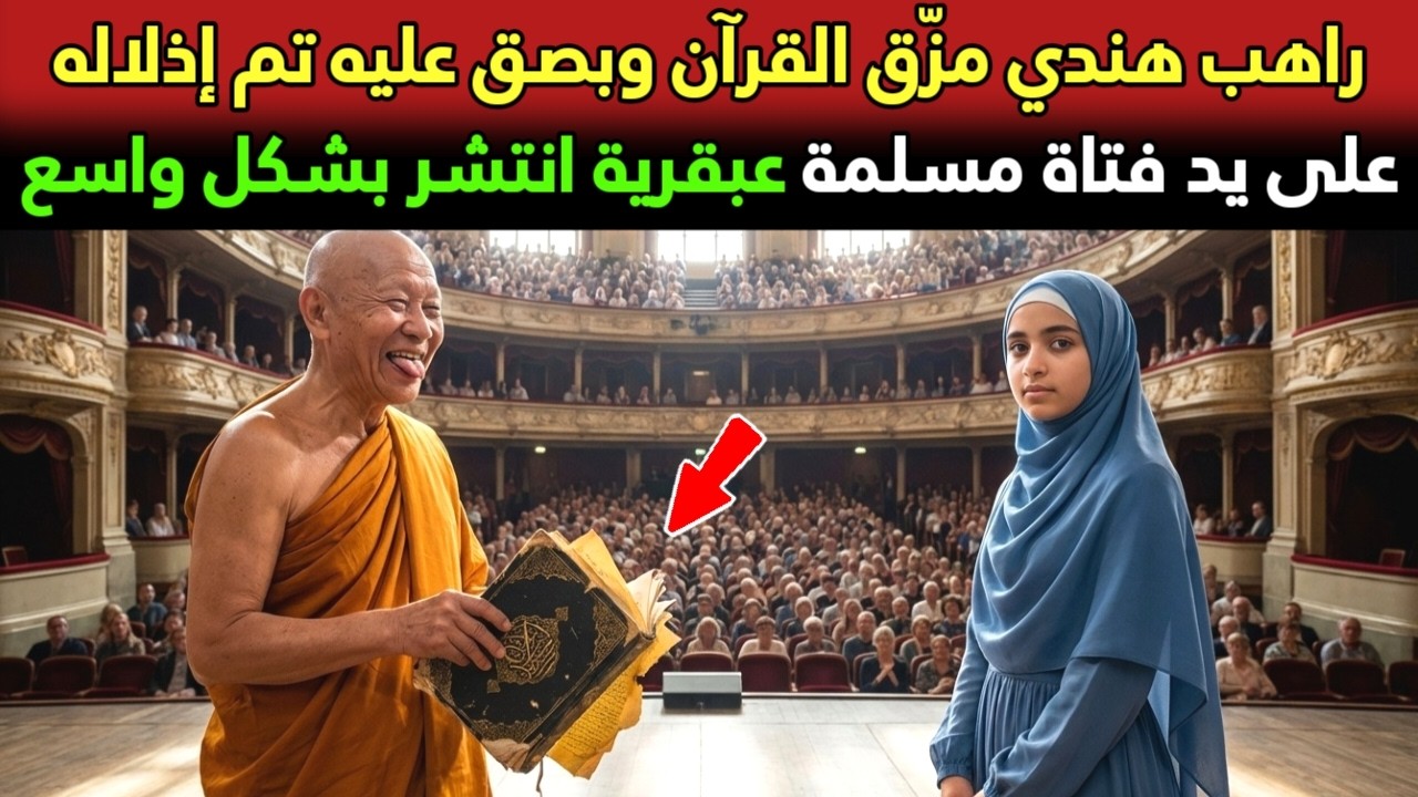 راهب هندي مزّق القرآن وبصق عليه تم إذلاله على يد فتاة مسلمة عبقرية انتشر بشكل واسع!