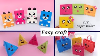 4 EASY CRAFT IDEAS | Craft Ideas | DIY Crafts / Origami Mobile Stand / Origami Paper Wallet