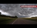 Shelf Cloud Rolls Over St John, Kansas