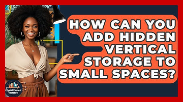 How Can You Add Hidden Vertical Storage To Small Spaces? - Your Organization Mentor