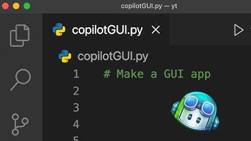 Can Github Copilot make a GUI app?
