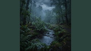 Peaceful Rainfall in a Forest with Subtle Thunder Echoes