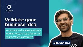 VentureUp | Idea validation workshop with Ben Sandhu, founder of Ida Sports