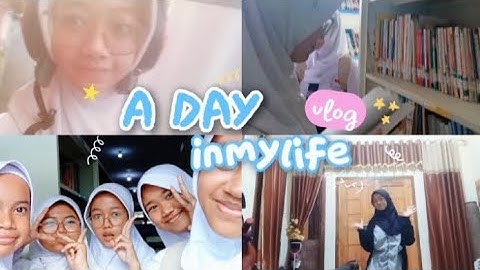 Memenuhi tugas informatika dengan tema membuat "vlog a day in my life"🤩👋