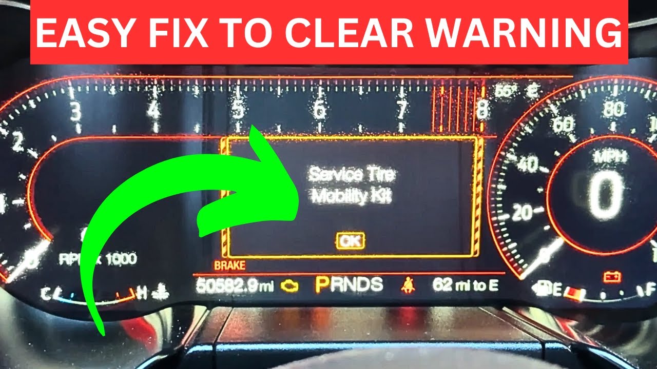 How To CLEAR The Service Tire Mobility Kit Message On Your Mustang