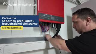 Revízia fotovoltaických elektrárni ktora zistila nedostatky