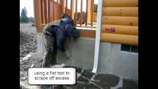 How to seal and conceal joints between Duraskirt concrete skirting panels
