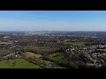 Aerial view of Sheffield where I live walk and camp in 4k