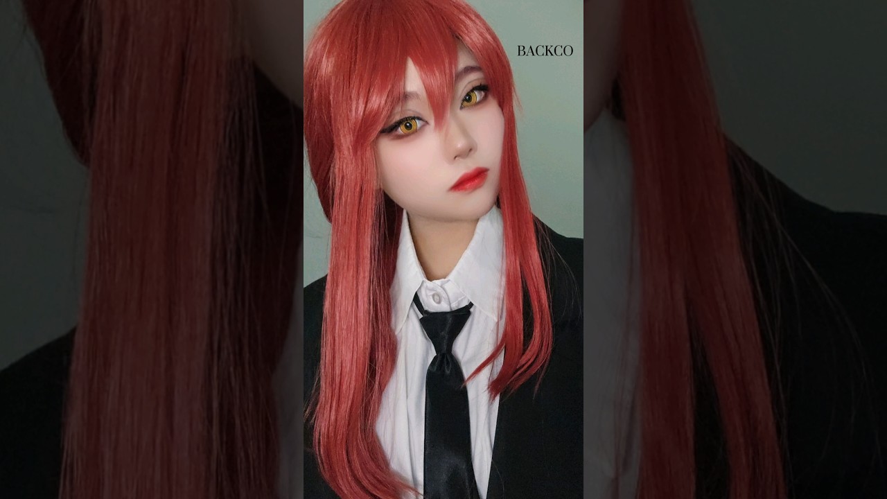 체인소맨 마키마 코스프레/우당탕탕! 본격, 내 멋대로 코스프레 도전해 보기!! ver.마키마 #short #cosplay #makeup