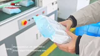 High speed double row disposable cup pillow loading machine automatic counting water cup packaging