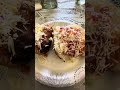 Papas rellenas de repollo con un aderezo muy rico y quesito rallado