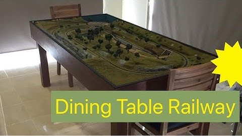 Model Railway Dining Table, N Gauge