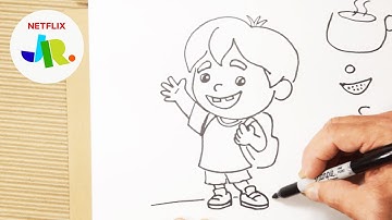 How To Draw Hank | Trash Truck | Netflix Jr