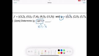 Composite Functions (ordered pairs) example A