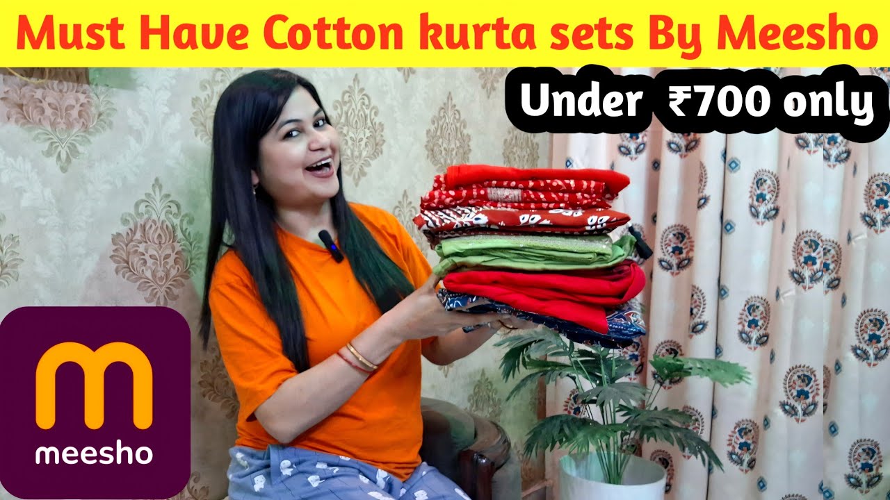 Must Have Cotton Kurta Sets by Meesho | Budget Friendly Summer Collection 🌸