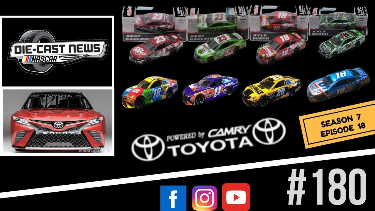 NASCAR Die-Cast News 180 (2017 Toyota Camry NASCAR Die-Casts Reveal & Review)