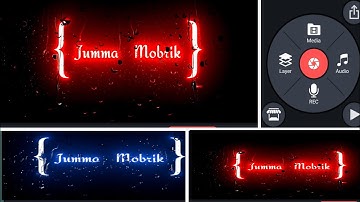 How to Create Glowing Text in Kinemaster |Black Screen Status Kaise banaye |Rain Drop Status